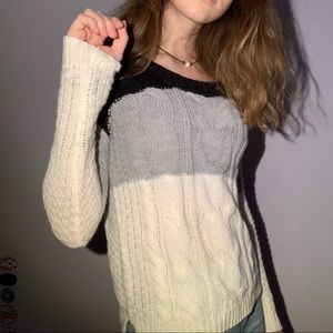Warm knit sweater